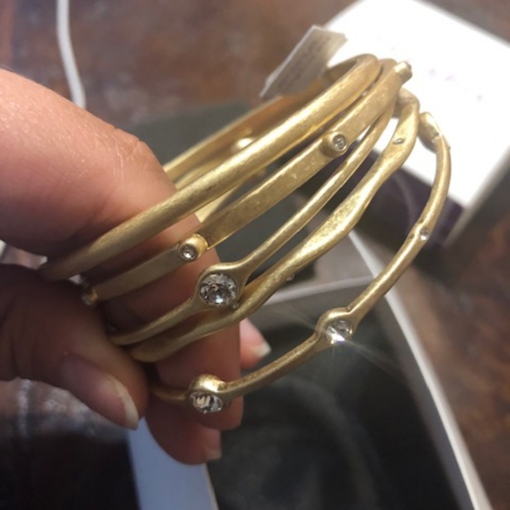 Set of 5 Gold Bracelets